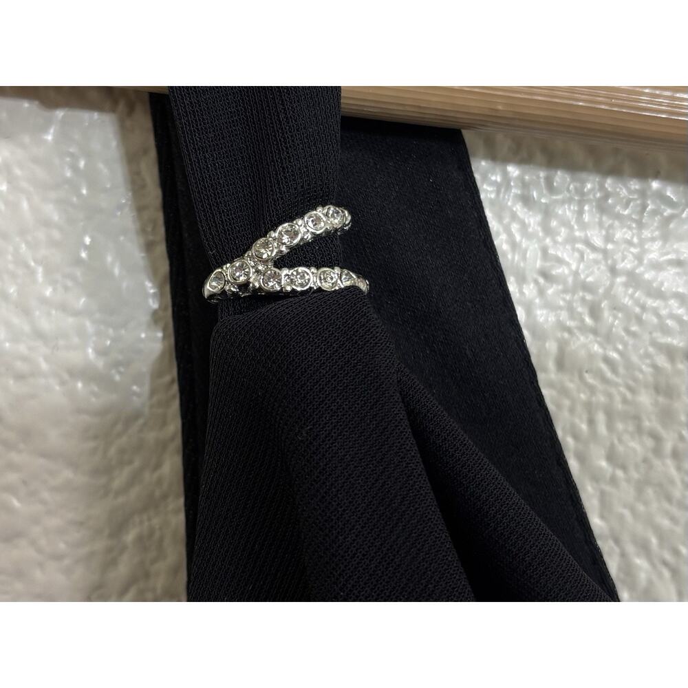 Vintage Black Evening Gown Maxi Dress Formal Event Whimsigoth Size 10 Petite - Picture 6 of 12